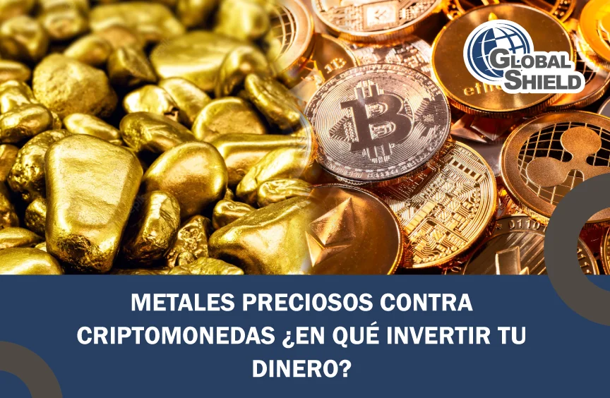 Portada del blog Metales preciosos contra Criptomonedas ¿En qué invertir tu dinero?.
